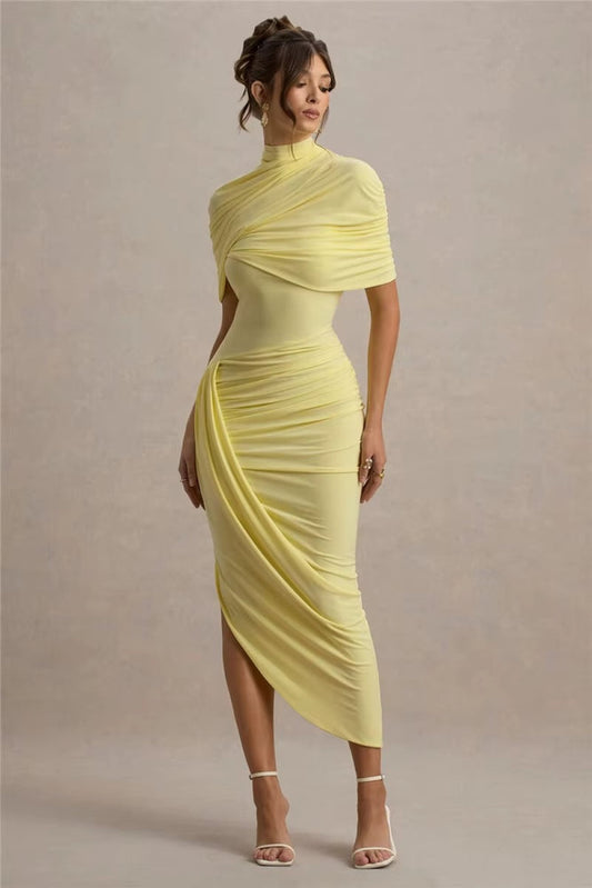 Lyra Asymmetrical Long Dress | Women's Formal Cocktail Dress 0