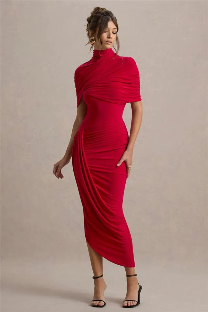 Lyra Asymmetrical Long Dress | Women's Formal Cocktail Dress 8