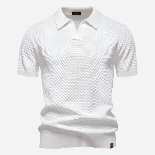 Marcus V-Neck Knit | Men's Polo Shirt Short Sleeve 0