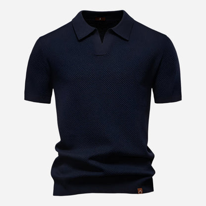 Marcus V-Neck Knit | Men's Polo Shirt Short Sleeve 1
