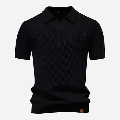 Marcus V-Neck Knit | Men's Polo Shirt Short Sleeve 2
