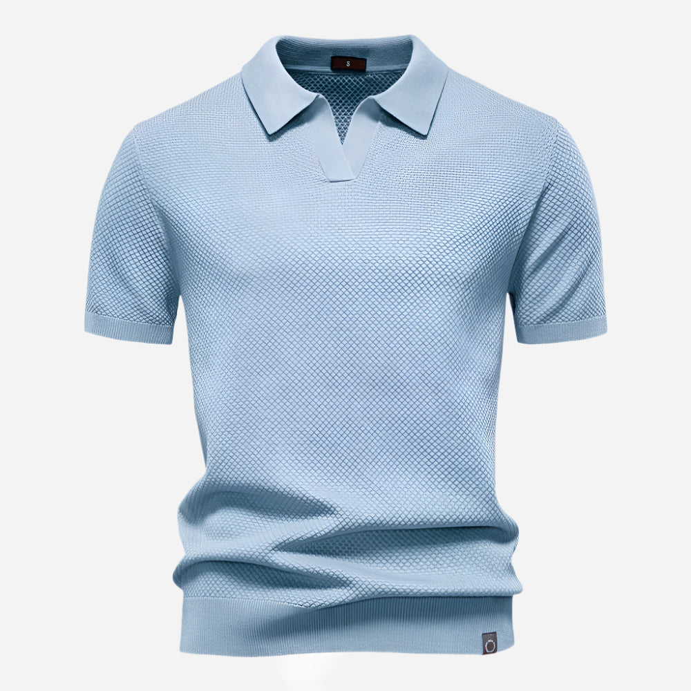 Marcus V-Neck Knit | Men's Polo Shirt Short Sleeve 5