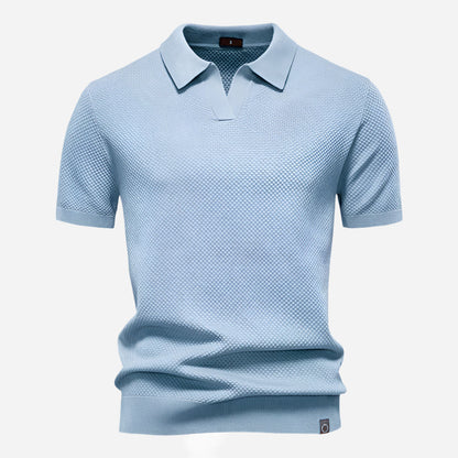 Marcus V-Neck Knit | Men's Polo Shirt Short Sleeve 5