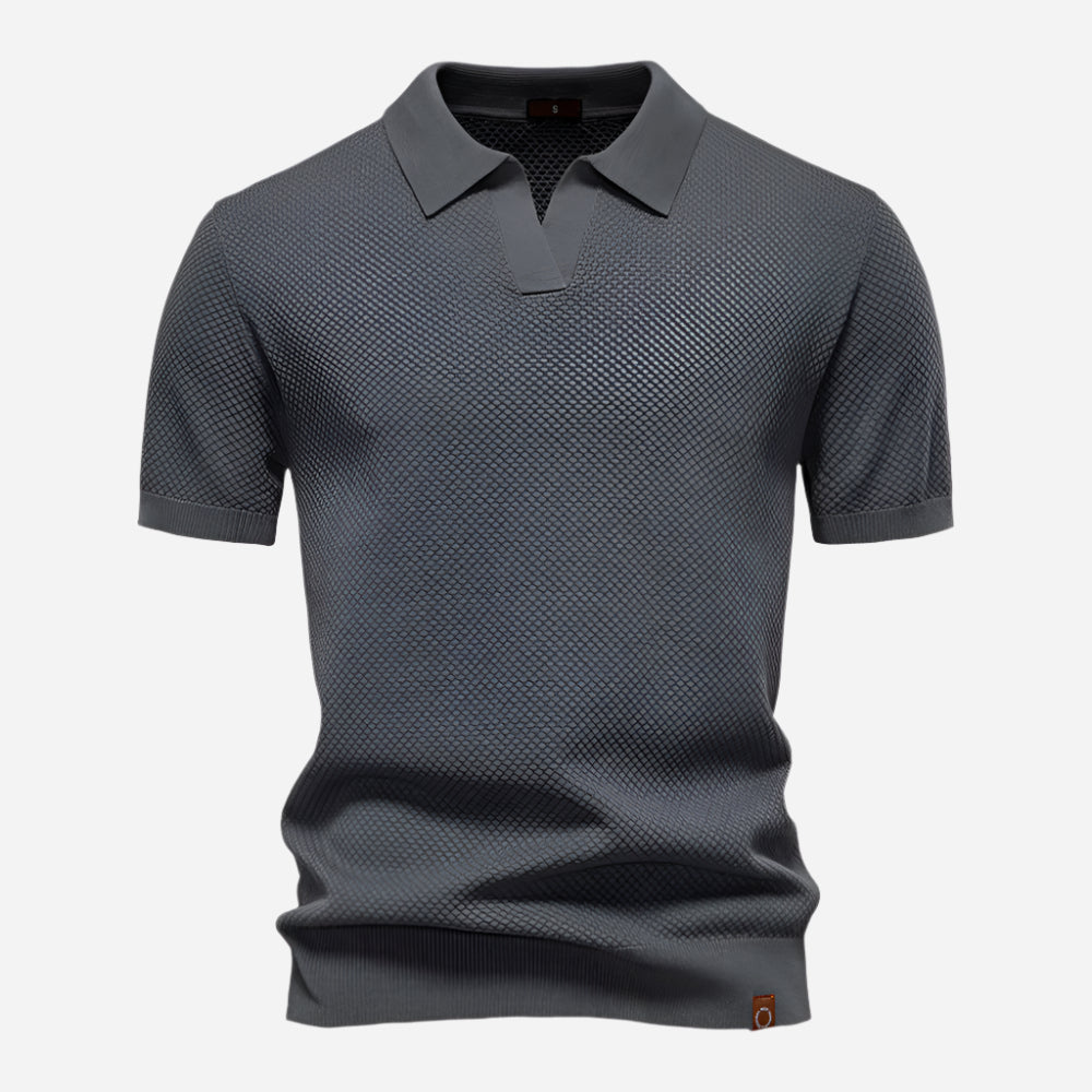 Marcus V-Neck Knit | Men's Polo Shirt Short Sleeve 6
