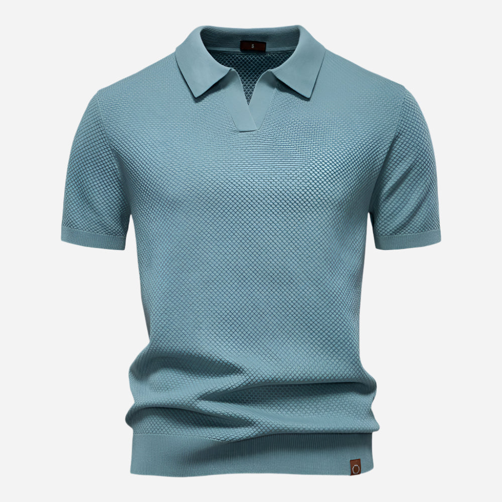 Marcus V-Neck Knit | Men's Polo Shirt Short Sleeve 7
