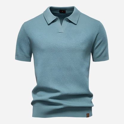 Marcus V-Neck Knit | Men's Polo Shirt Short Sleeve 7