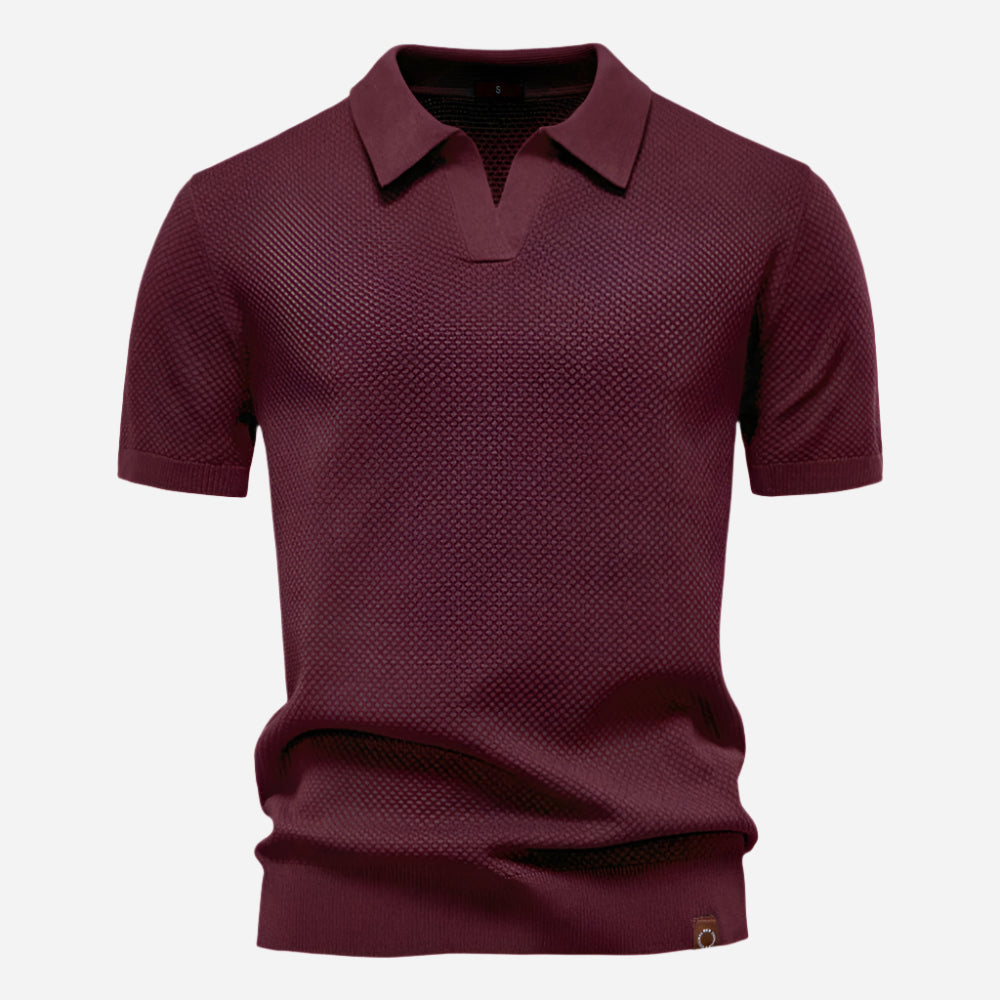 Marcus V-Neck Knit | Men's Polo Shirt Short Sleeve 8