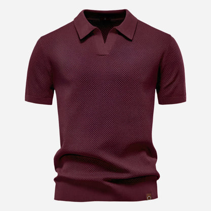 Marcus V-Neck Knit | Men's Polo Shirt Short Sleeve 8