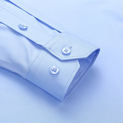 Men's Bamboo Fiber Dress Shirt | White | Sizes S-8XL | Long & Short Sleeve 5