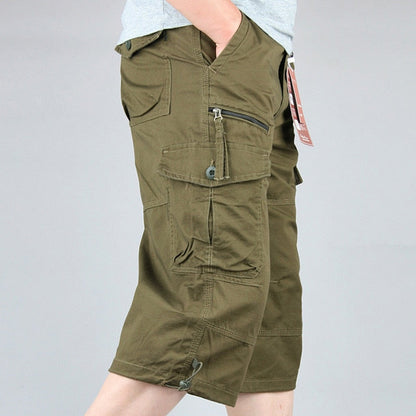 Men's Cargo Trousers | 3/4 Loose Fit Casual Pants 5