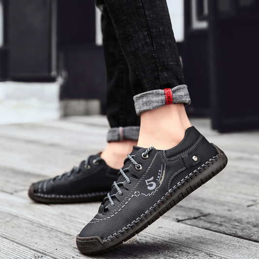 Men's Casual Shoes | Black Size 42 Eco-Leather 0