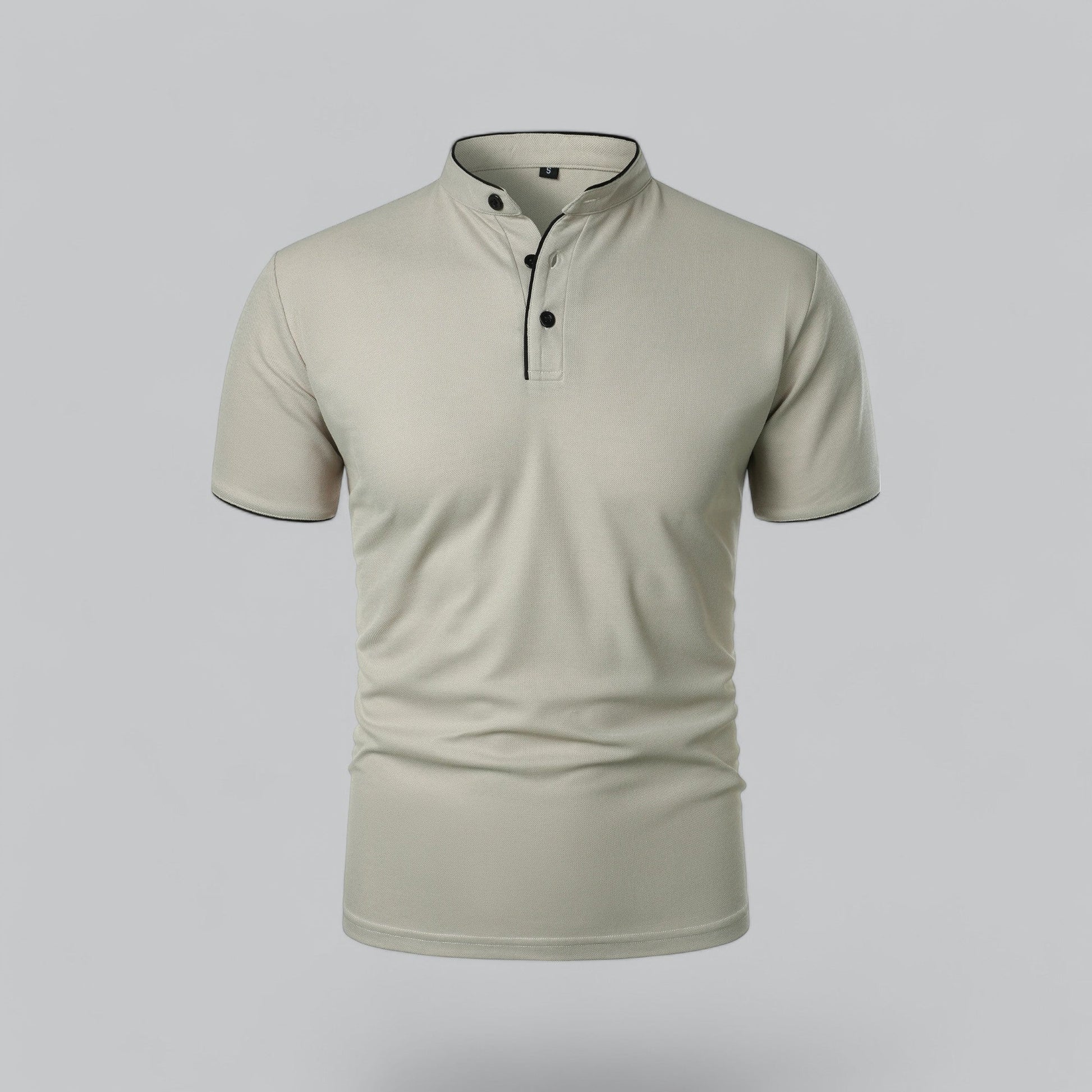 Men's Collarless Polo Shirt | Smart-Casual Essential 3