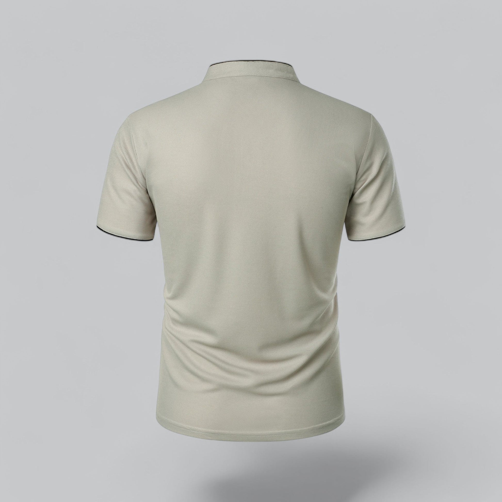 Men's Collarless Polo Shirt | Smart-Casual Essential 4
