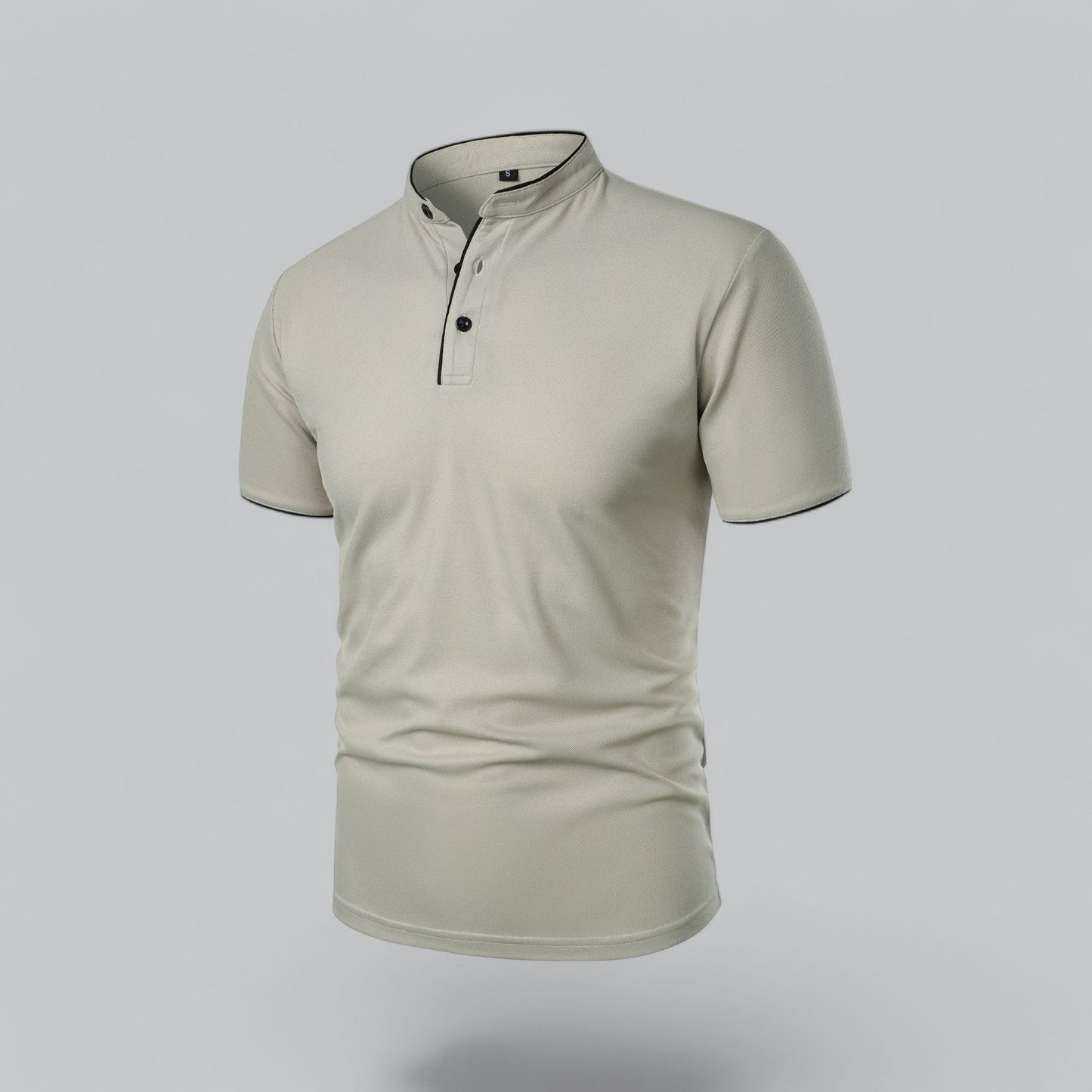 Men's Collarless Polo Shirt | Smart-Casual Essential 5