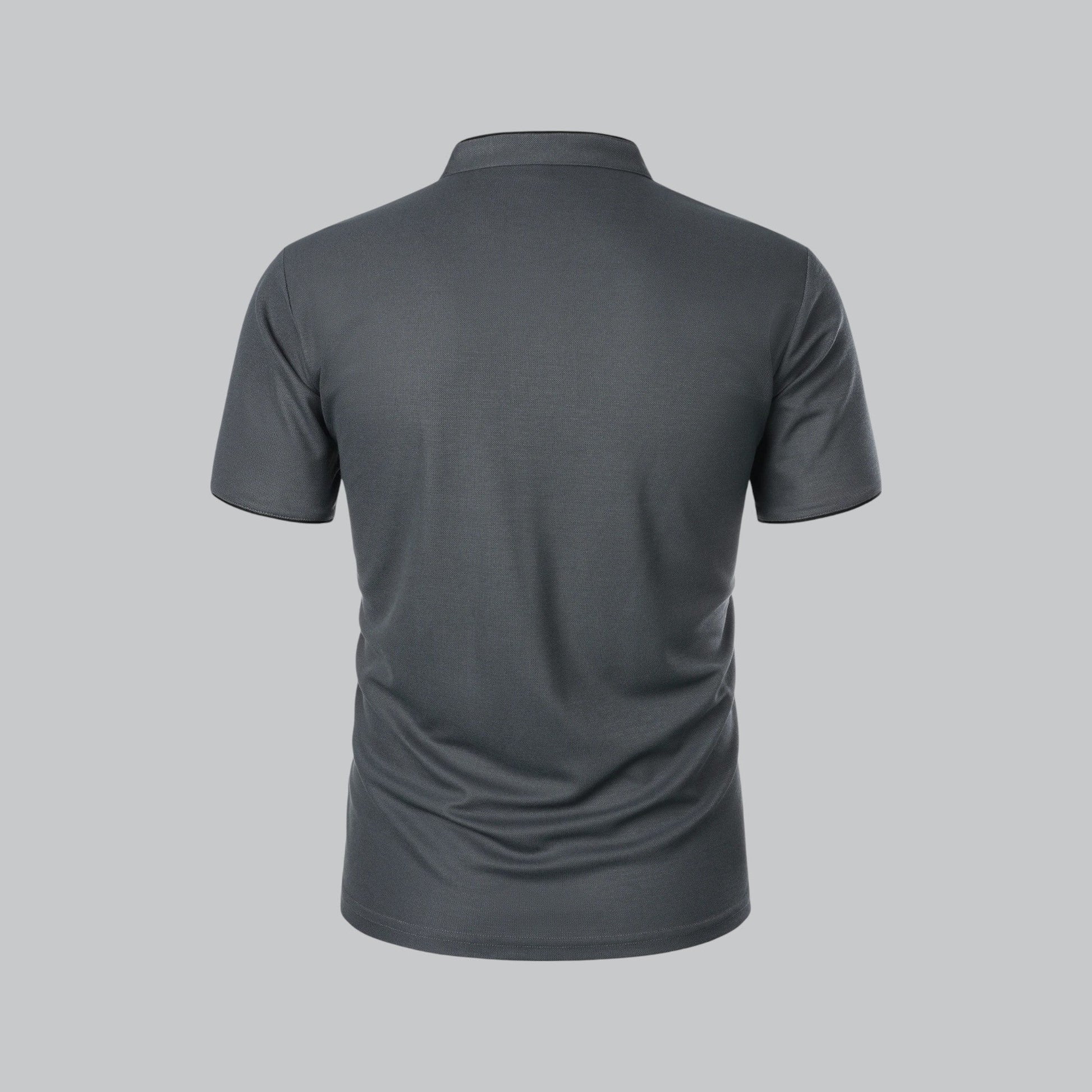 Men's Collarless Polo Shirt | Smart-Casual Essential 7