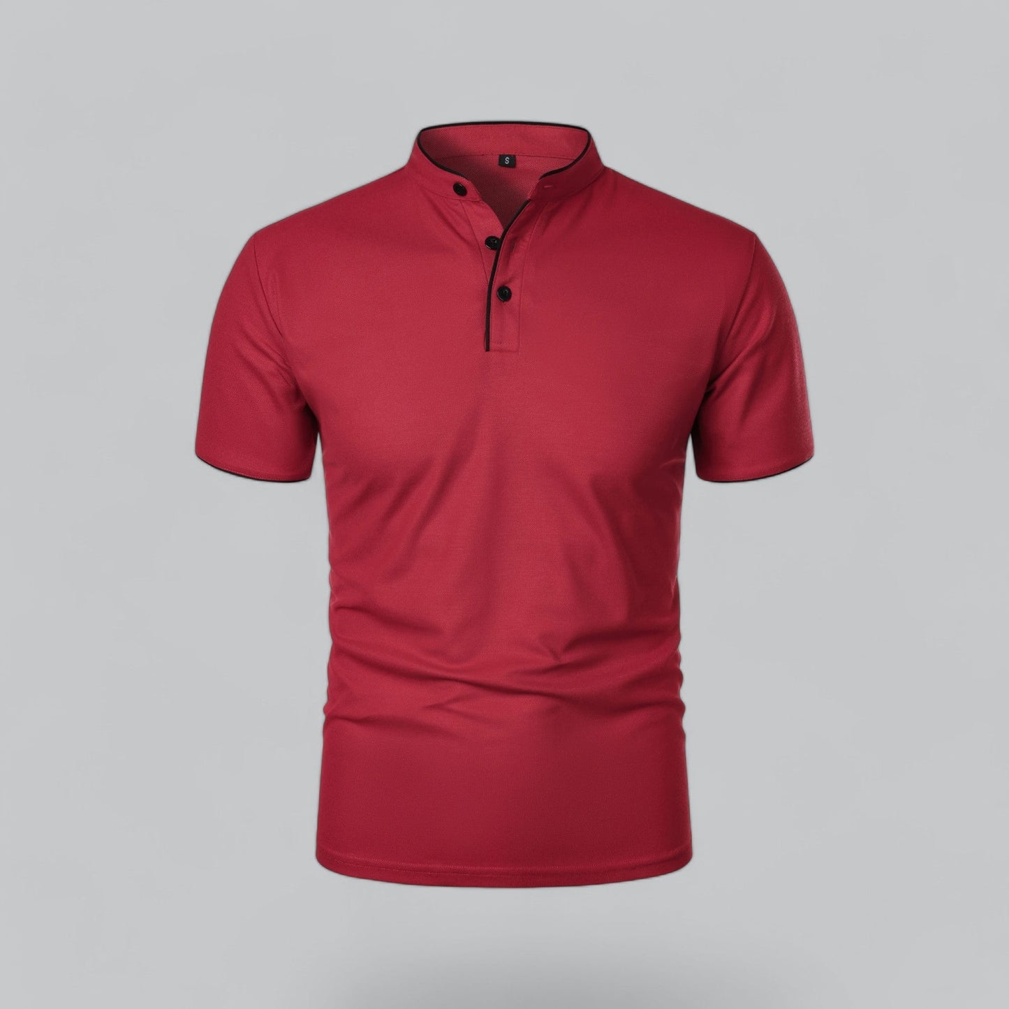 Men's Collarless Polo Shirt | Smart-Casual Essential 9