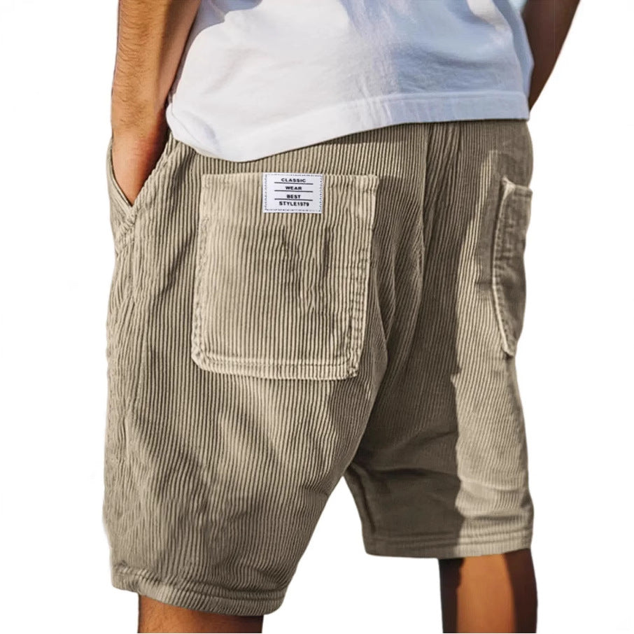Men's Corduroy Casual Shorts | Urban Streetwear Style 1