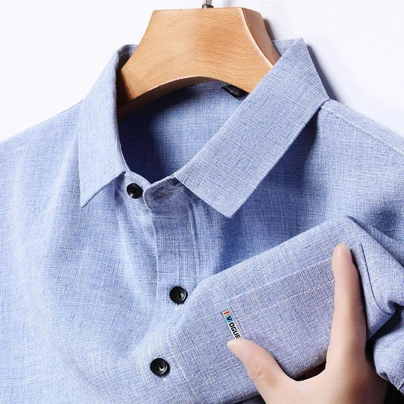 Men's Dress Shirt White Size M Cotton Poplin 7