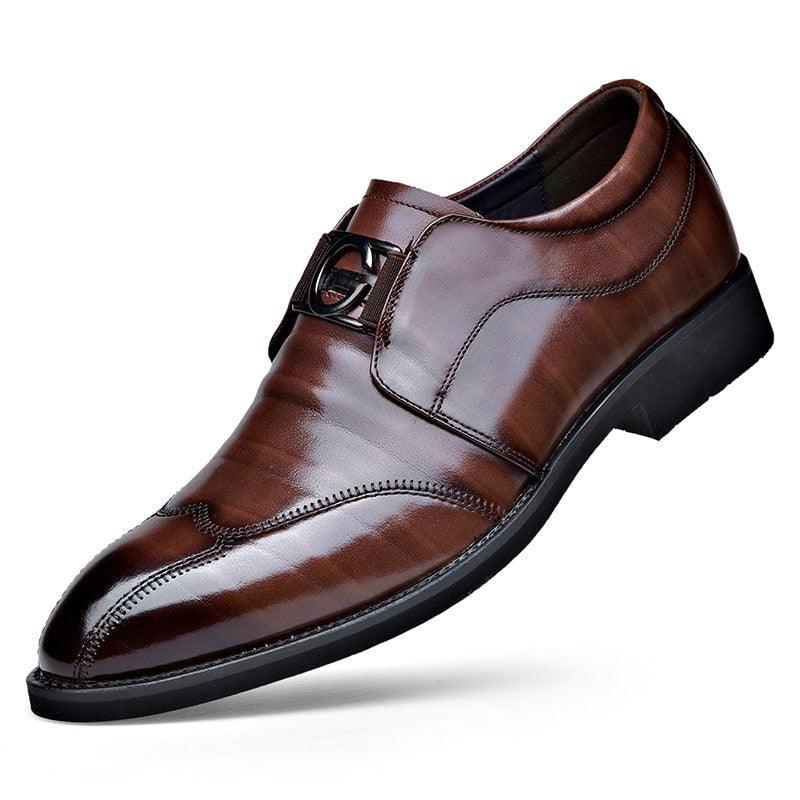 Men's Dress Shoes | Black Size 42 Leather 2