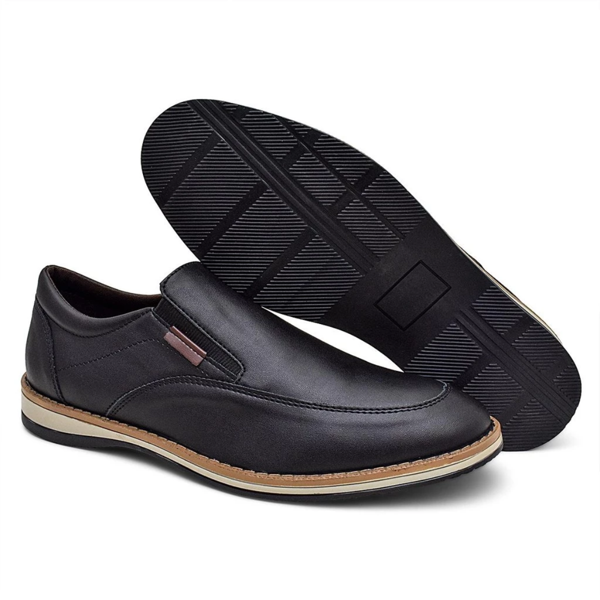 Men's Genuine Leather Slip-On Sneakers | Casual Footwear 7