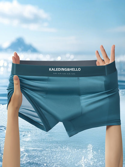 Men's Ice Silk Boxer Shorts Set | Pack of 3 4
