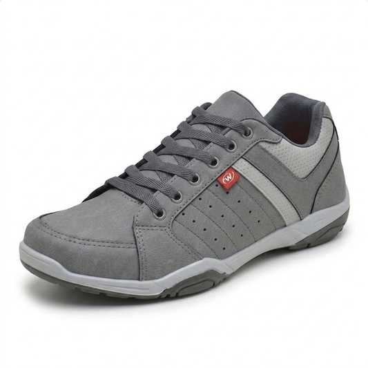 Men's Leather Sneakers | Ultra Comfort Lace-Up Casual Shoes 0