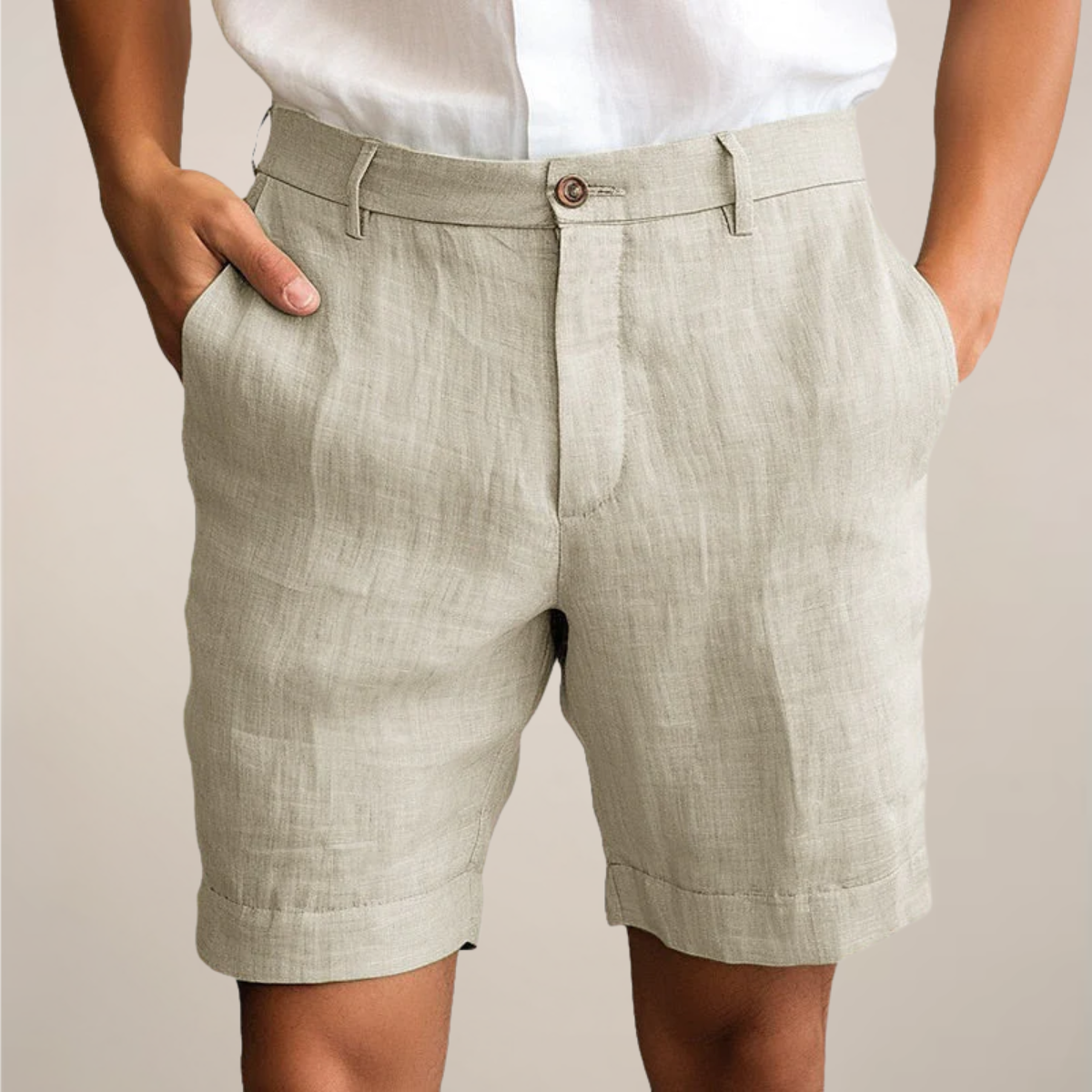 Men's Lightweight Elastic Waist Shorts | Casual Summer Shorts 0