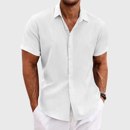 Men's Linen Shirt | Short Sleeve Casual Comfort 3