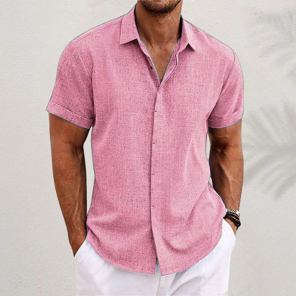 Men's Linen Shirt | Short Sleeve Casual Comfort 5