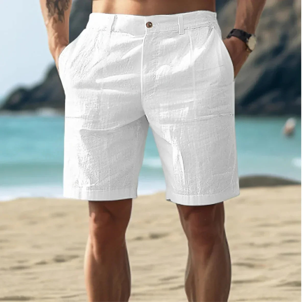 Men's Linen Shorts | Casual Summer Wear 0