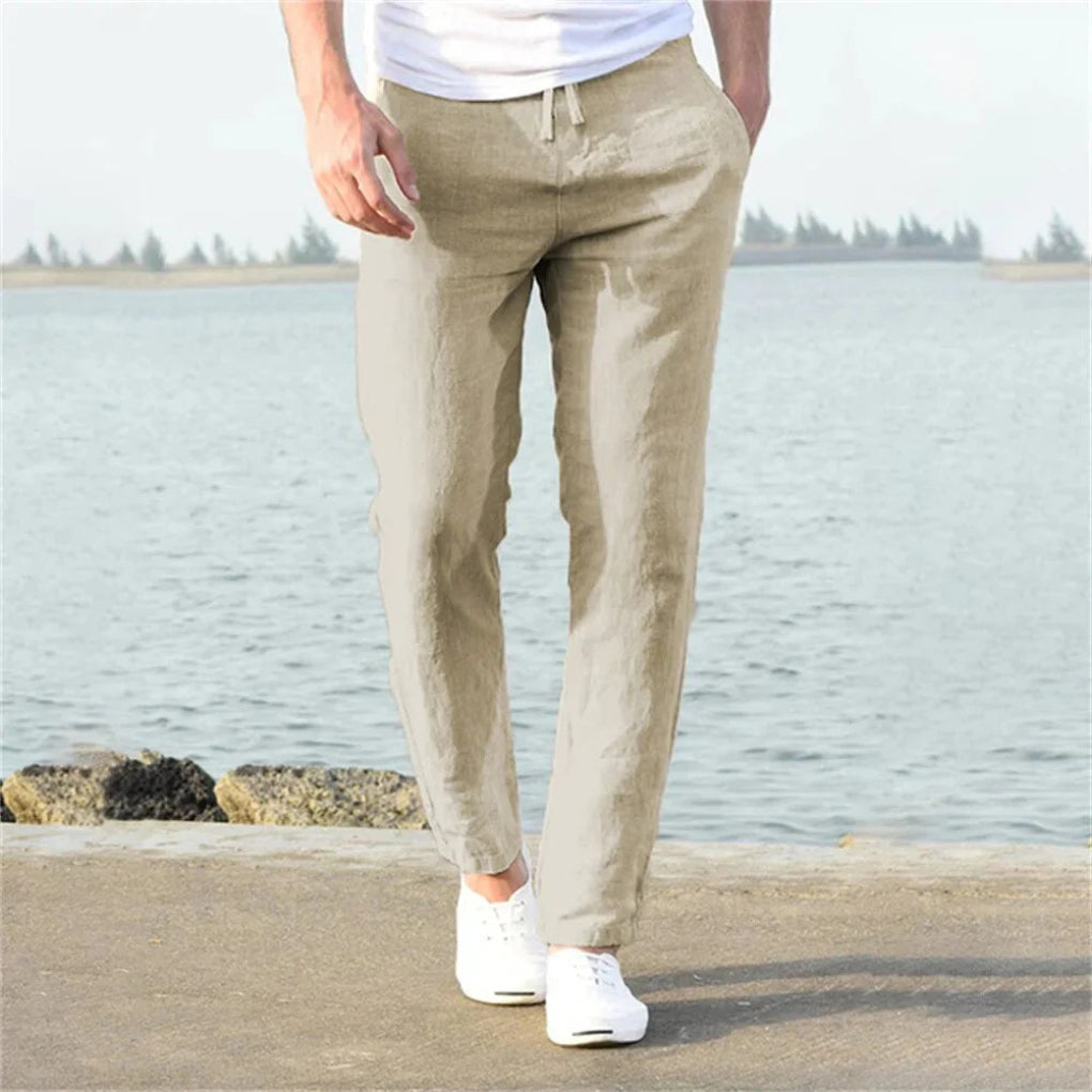 Men's Linen Trousers | Summer Casual Pants 1