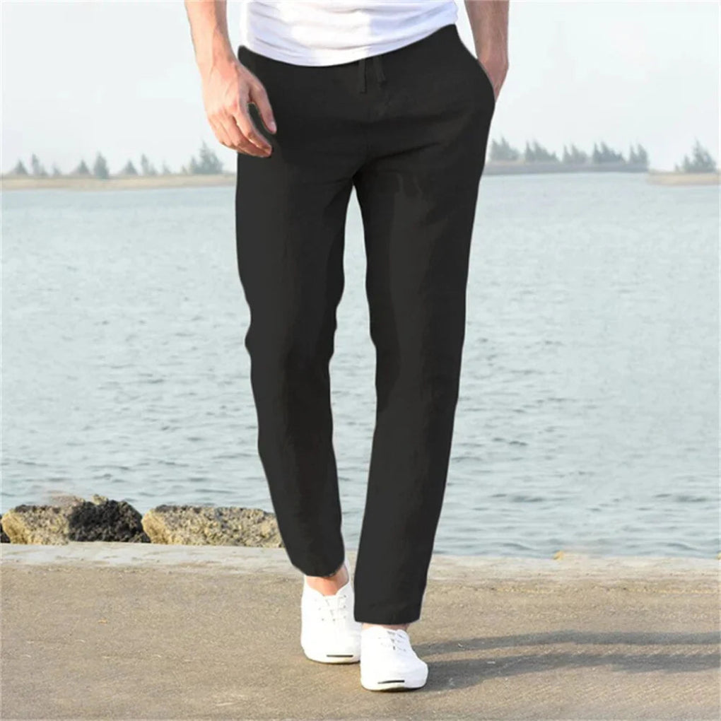 Men's Linen Trousers | Summer Casual Pants 2