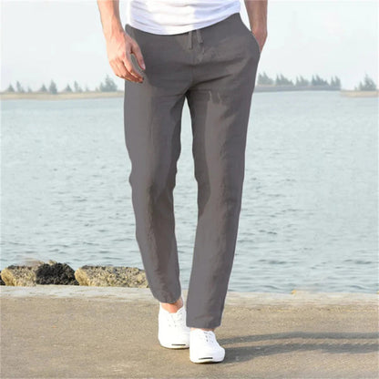 Men's Linen Trousers | Summer Casual Pants 4