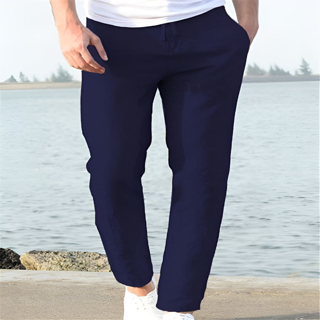 Men's Linen Trousers | Summer Casual Pants 5