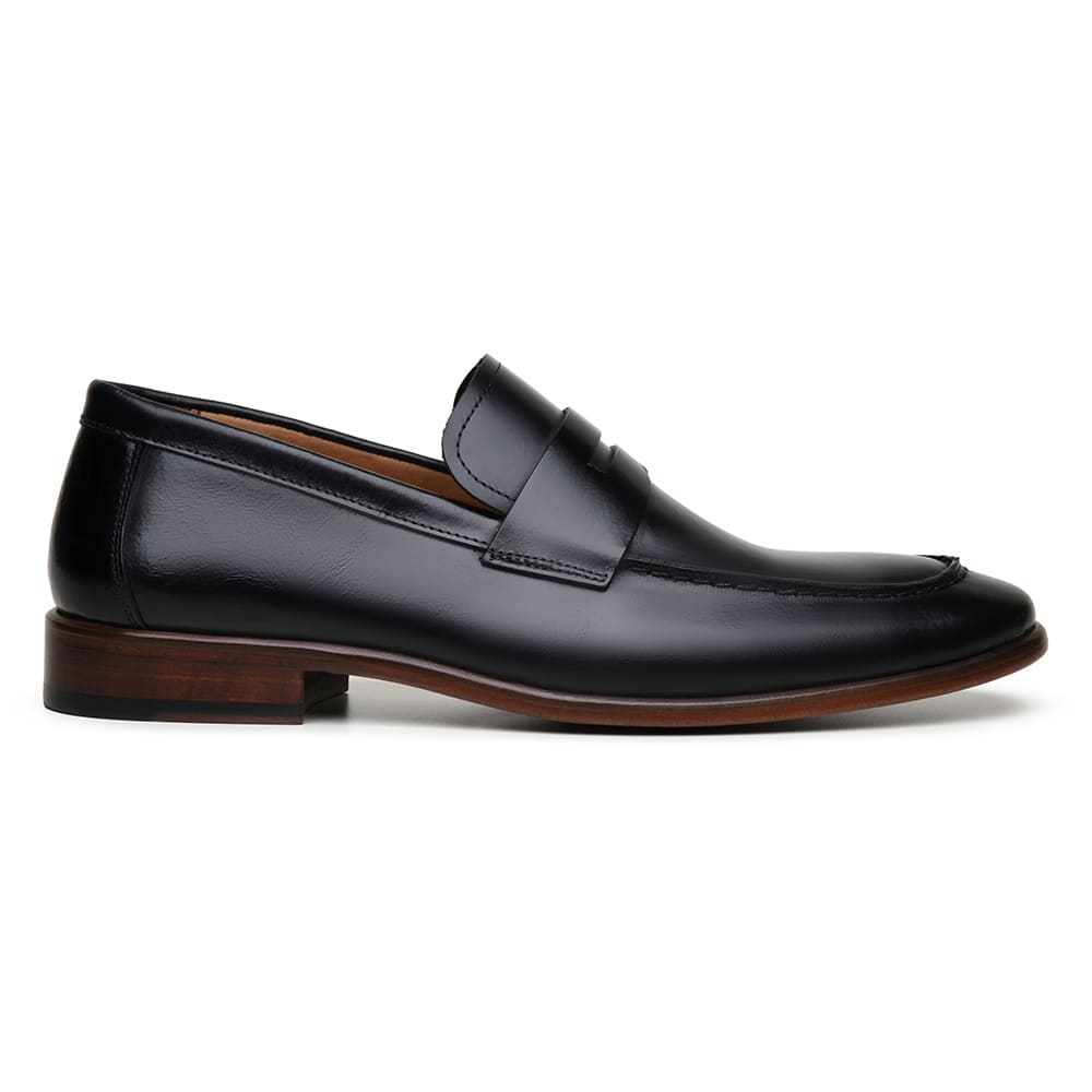 Men's Loafer | Dress Shoes Black Size 42 Napa Leather 0