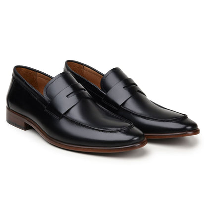 Men's Loafer | Dress Shoes Black Size 42 Napa Leather 1