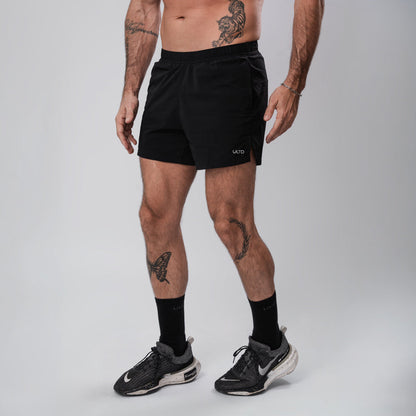 Men's Running Shorts Black Size M Lightweight Polyester 0