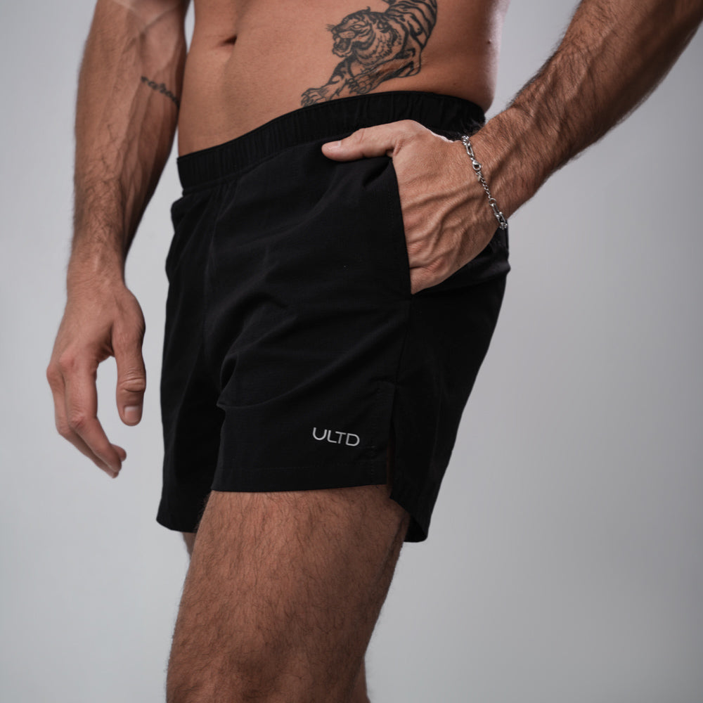 Men's Running Shorts Black Size M Lightweight Polyester 1