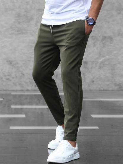 Men's Slim Fit Stretch Chino Trousers | Comfortable Everyday Wear 12