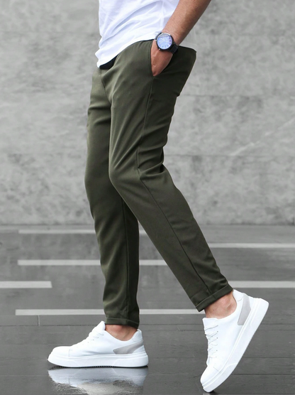 Men's Slim Fit Stretch Chino Trousers | Comfortable Everyday Wear 3
