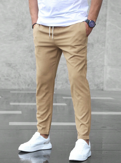 Men's Slim Fit Stretch Chino Trousers | Comfortable Everyday Wear 8