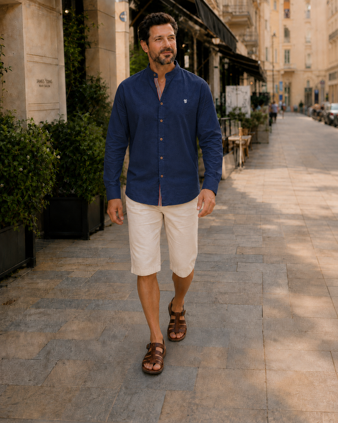 Men's Stand-Up Collar Shirt | Long Sleeve Casual Wear 6