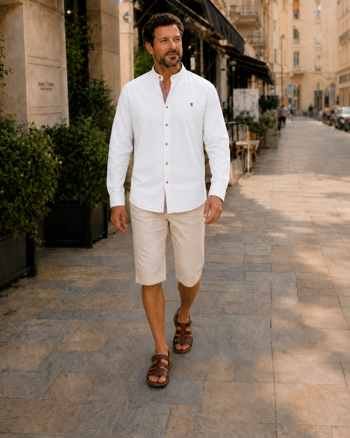 Men's Stand-Up Collar Shirt | Long Sleeve Casual Wear 8