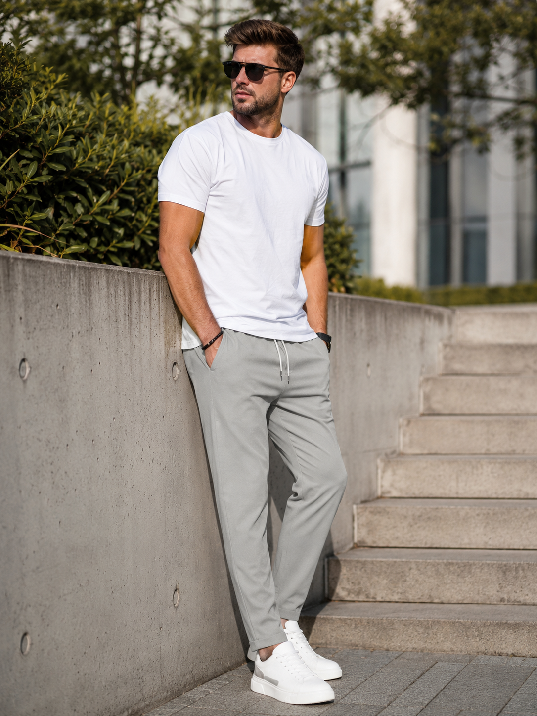 Men's Stretch Trousers | Slim Fit Chinos for Business & Leisure 0