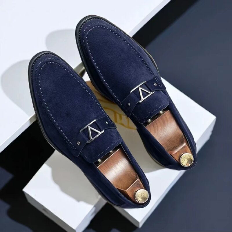 Men's Suede Loafers | Urban Ascent Brown Slip-On Shoes 2