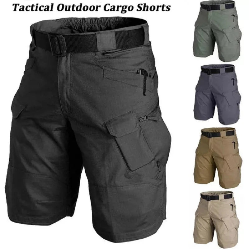 Men's Tactical Cargo Shorts | Waterproof Multi-Pocket Design 0