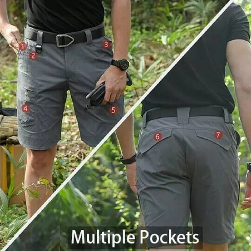 Men's Tactical Cargo Shorts | Waterproof Multi-Pocket Design 3