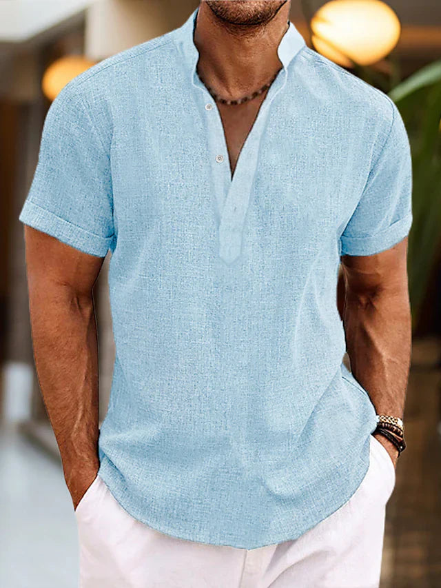 Men's V-Neck Polo Shirt | Comfortable Fit 1