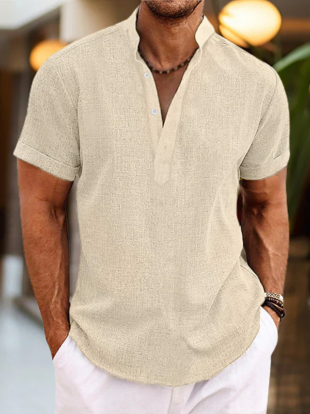 Men's V-Neck Polo Shirt | Comfortable Fit 5