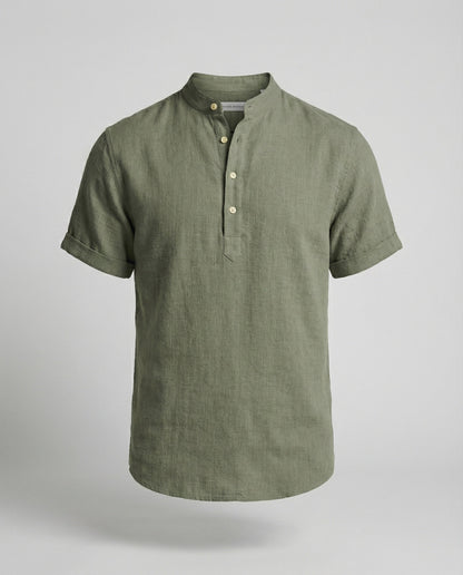 Men's V-Neck Polo Shirt | Short Sleeve Casual Top 0